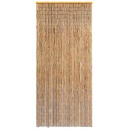Berkfield Home Insect Door Curtain Bamboo 90x220 cm in Brown