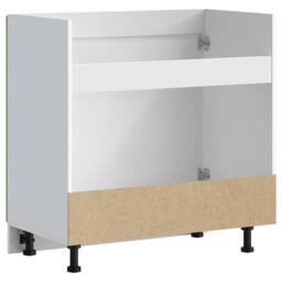 Berkfield Home Sink Base Cabinet Kalmar Artisan Oak 80x46x81.5 cm Engineered Wood in Brown - thumbnail 7