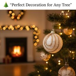 Shatchi 12Pcs Christmas 4cm Hanging White Baubles Soft Foam Glittered Shatterproof Pendant Ornaments Xmas Tree Decorations - thumbnail 5