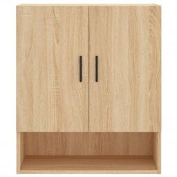Berkfield Home Wall Cabinet Sonoma Oak 60x31x70 cm Engineered Wood in Brown - Size: 60 x 31 x 70 cm - thumbnail 5