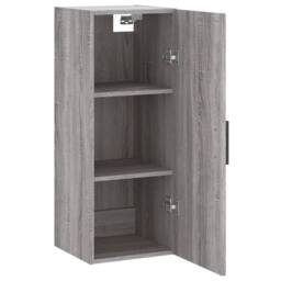 Berkfield Home Wall Mounted Cabinet Grey Sonoma 34.5x34x90 cm - thumbnail 6