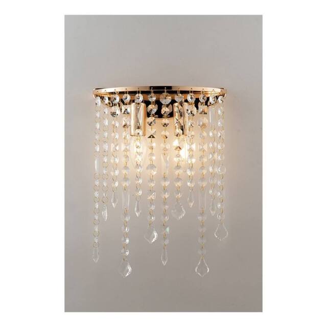 Netlighting BREEZE Wall Light Gold K9 Crystals 25x35cm - Size: 25x35 cm