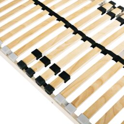 Berkfield Home Slatted Bed Base Brown 140 x 190 cm Wood - thumbnail 4