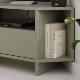 Decortie Viva' Modern Corner TV Unit for 34 Inches TVs in Green - Size: 1 Pack - thumbnail 3