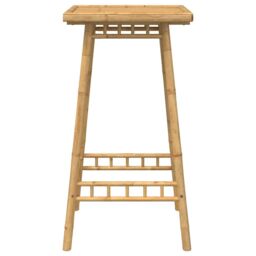 Berkfield Home Outdoor Bar Table Square 55x55x100 cm Bamboo in Brown - Size: 55 x 55 x 100 cm - thumbnail 5