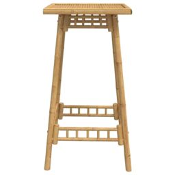 Berkfield Home Outdoor Bar Table Square 55x55x100 cm Bamboo in Brown - Size: 55 x 55 x 100 cm - thumbnail 6