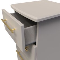 Ready Assembled 2 U Helmsley 5 Drawer Tallboy (Ready Assembled) in Taupe - thumbnail 5