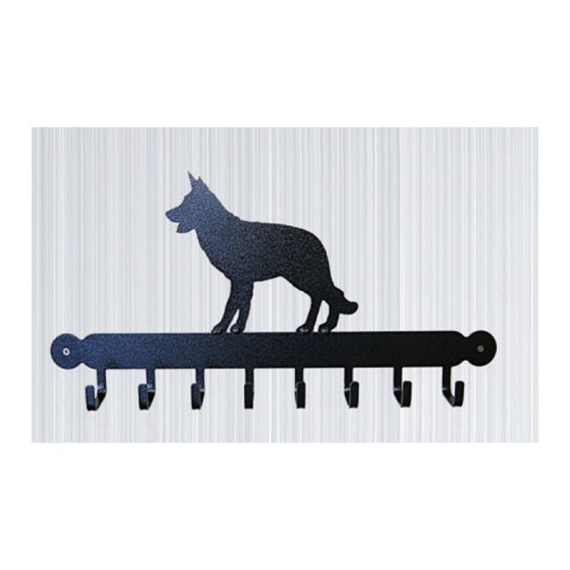 Poppyforge Tool Rack (Alsatian) - Hooks - Solid Steel - W54.6 x H30.5 cm in Black - image 1