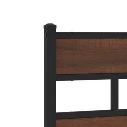 Berkfield Home Bed Frame without Mattress with Headboard & Footboard 140x200 cm in Brown - thumbnail 8