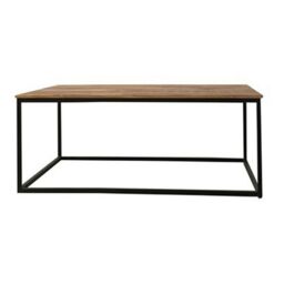 Jaipur Furniture Ltd Industrial Coffee Table - Mango Wood/Iron - L60 x W110 x H45 cm - PP Sawn Finish in Brown - thumbnail 2