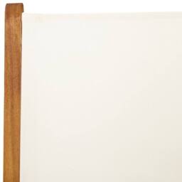 Berkfield Home Beautiful Garden Chairs 2 pcs Cream White Solid Wood Acacia & Fabric - thumbnail 9