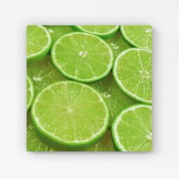 "Warren Reed - Designer Fresh Limes Canvas in Green - Size: W16"" x H16""" - thumbnail 1