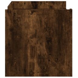 Berkfield Home Coffee Table Smoked Oak 100x50x50 cm Engineered Wood in Brown - Size: 100 x 50 x 50 cm - thumbnail 5