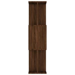 Berkfield Home Book Cabinet/Room Divider Brown Oak 80x24x96 cm Engineered Wood - Size: 80 x 24 x 96 cm - thumbnail 6