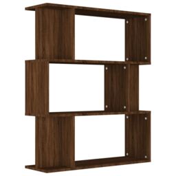 Berkfield Home Book Cabinet/Room Divider Brown Oak 80x24x96 cm Engineered Wood - Size: 80 x 24 x 96 cm - thumbnail 2