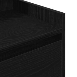 Berkfield Home Bedside Cabinet with 2 Drawers Black 38x34x80 cm - Size: 38 x 34 x 80 cm - thumbnail 9