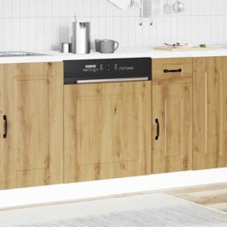 Berkfield Home Dishwasher Panel¬†Kalmar¬†Artisan Oak 60x1.5x67 cm Engineered Wood in Brown - thumbnail 3