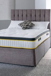 The Shire Bed Company Mode 3000 Count Pocket Sprung Tufted Mattress in White - Size: Single - thumbnail 1