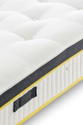 The Shire Bed Company Mode 3000 Count Pocket Sprung Tufted Mattress in White - Size: Single - thumbnail 4