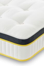 The Shire Bed Company Mode 3000 Count Pocket Sprung Tufted Mattress in White - Size: Single - thumbnail 3