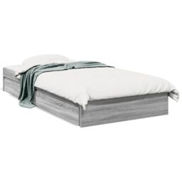 Berkfield Home Bed Frame with Drawers without Mattress Grey Sonoma 100x200 cm - thumbnail 2