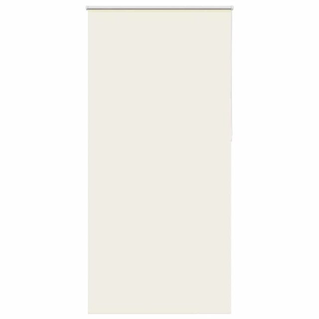 Berkfield Home Roller Blind Blackout Off-White 95x210 cm Fabric Width 90.7 cm Polyester in White - image 1