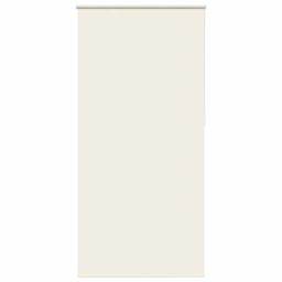 Berkfield Home Roller Blind Blackout Off-White 95x210 cm Fabric Width 90.7 cm Polyester in White - thumbnail 1