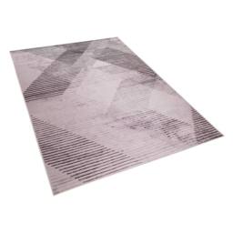 Wyld and Coco Pink Polyester Rug Low Pile Abstract Pattern Anti Slip Backing - Size: 140 cm x 200 cm - thumbnail 3
