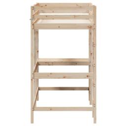 Berkfield Home Loft Bed without Mattress 90x200 cm Solid Wood Pine in Brown - thumbnail 5