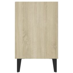 Berkfield Home TV Cabinet with Metal Legs Sonoma Oak 103.5x30x50 cm in Brown - thumbnail 5