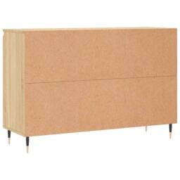 Berkfield Home Sideboard Sonoma Oak 104x35x70 cm Engineered Wood in Tan - Size: 104 x 35 x 70 cm - thumbnail 8
