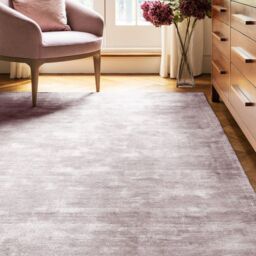 The Rug Shop UK Pink Handmade Luxurious Easy to clean Plain Area Rug - Size: 200 cm x 290 cm