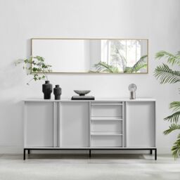 FurnitureboxUK Svit Wooden Storage Sideboard in Off-White - thumbnail 2