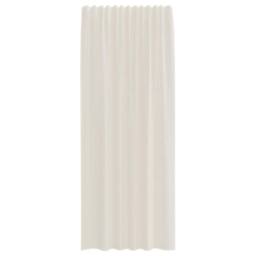 Berkfield Home Voile Curtains with Rod Pockets 2 pcs Cream - thumbnail 4