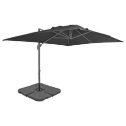 Berkfield Home Outdoor Umbrella with Portable Base Anthracite in Grey - thumbnail 1