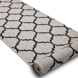 RugsX Sizal Floorlux Runner in Grey - Size: 80 cm x 400 cm - thumbnail 2