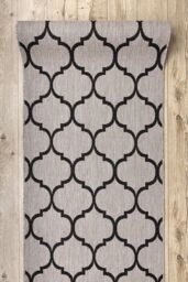 RugsX Sizal Floorlux Runner in Grey - Size: 80 cm x 400 cm - thumbnail 4