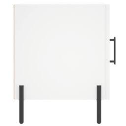 Berkfield Home Bedside Cabinet White 40x40x50 cm Engineered Wood - Size: 40 x 40 x 50 cm - thumbnail 7
