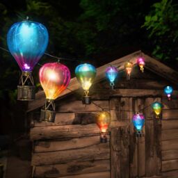 Marco Paul Multicoloured Solar Powered Hot Balloon String Lights 4.7m