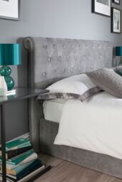 Aspire Chesterfield Ottoman Bed Grey - Size: Double - thumbnail 5