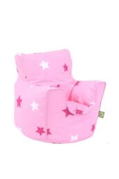 Bean Lazy Women's Cotton Pink Stars Bean Bag Arm Chair with Beans Child / Teen size - Size: Large - thumbnail 2