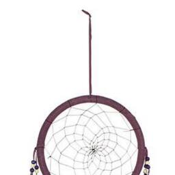 Something Different Peacock Feather Dream Catcher in Purple - thumbnail 2