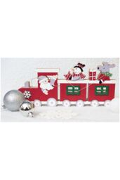 Netagon Battery Powered Christmas Train Ornament in Red - thumbnail 3