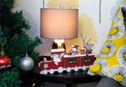 Netagon Battery Powered Christmas Train Ornament in Red - thumbnail 6