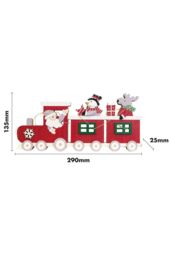 Netagon Battery Powered Christmas Train Ornament in Red - thumbnail 2
