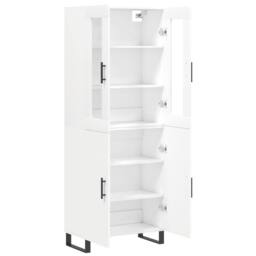 Berkfield Home Highboard White 69.5x34x180 cm Engineered Wood - thumbnail 4