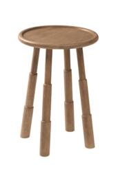 MH London Bali Side Table Solid Wood Bedside Table for Living Room & Bedroom in Brown - thumbnail 4