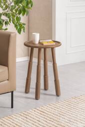 MH London Bali Side Table Solid Wood Bedside Table for Living Room & Bedroom in Brown - thumbnail 7
