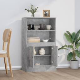 Berkfield Home Highboard Concrete Grey 60x35.5x103.5 cm Engineered Wood