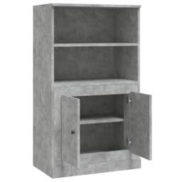 Berkfield Home Highboard Concrete Grey 60x35.5x103.5 cm Engineered Wood - thumbnail 8